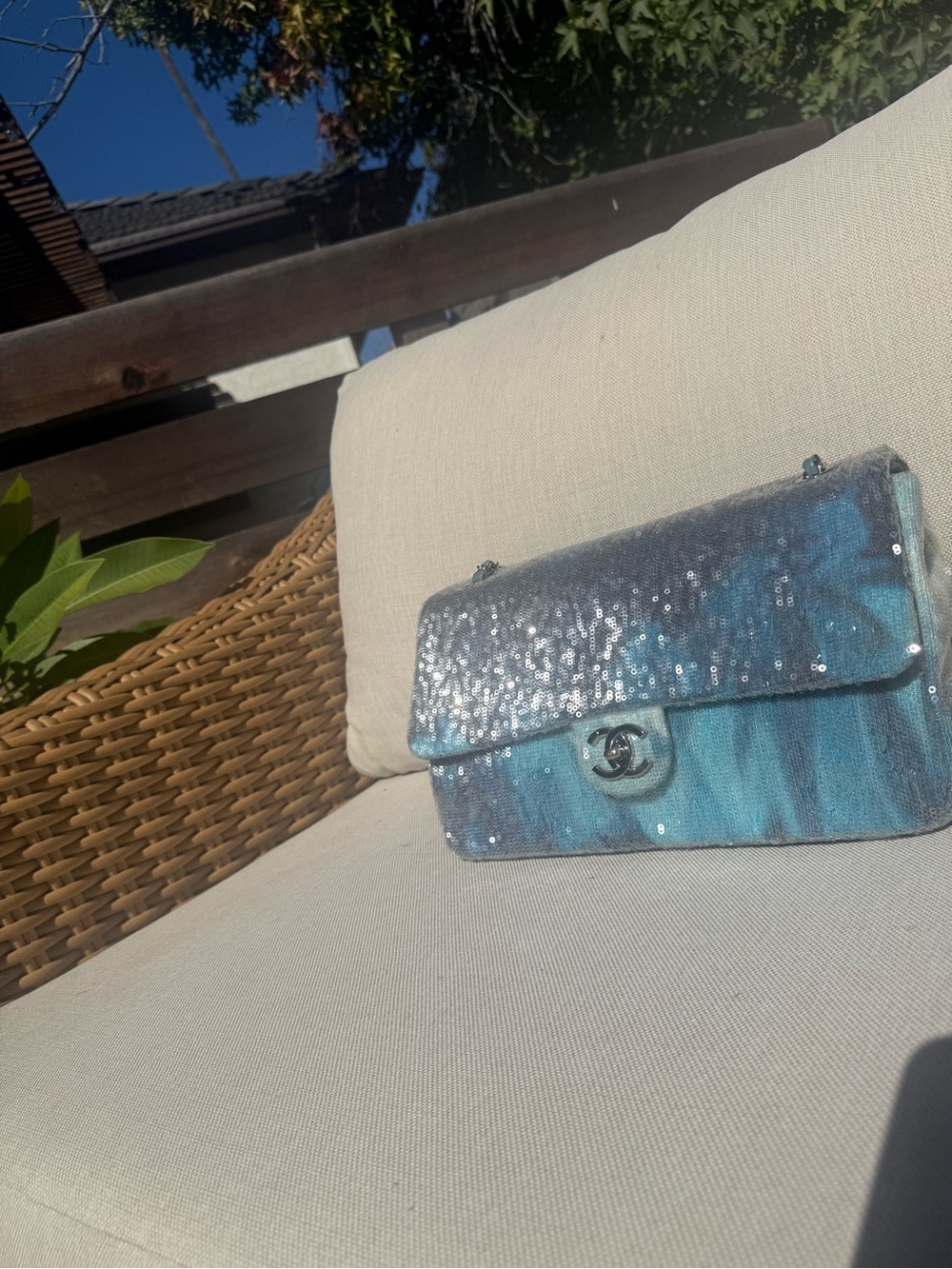 Chanel sequin bag